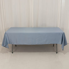 Dusty Blue Seamless Lamour Satin Rectangle Tablecloth - 60x102inch