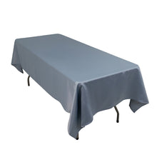 Dusty Blue Seamless Lamour Satin Rectangle Tablecloth - 60x102inch