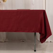 Burgundy Seamless Lamour Satin Rectangle Tablecloth - 60x102inch