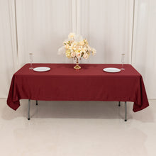 Burgundy Seamless Lamour Satin Rectangle Tablecloth - 60x102inch