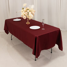 Burgundy Seamless Lamour Satin Rectangle Tablecloth - 60x102inch