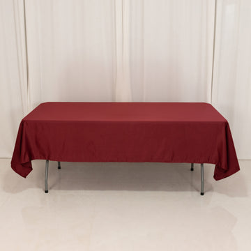 <h3 style="margin-left:0px;"><strong>Elegant Burgundy</strong> <strong>Seamless Lamour Satin Rectangle Tablecloth</strong>