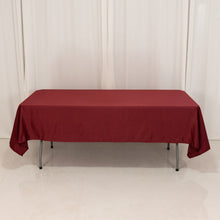 Burgundy Seamless Lamour Satin Rectangle Tablecloth - 60x102inch