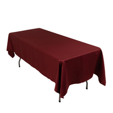 Burgundy Seamless Lamour Satin Rectangle Tablecloth - 60x102inch