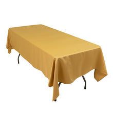 Champagne Seamless Lamour Satin Rectangle Tablecloth - 60x102inch