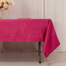 Fuchsia Seamless Lamour Satin Rectangle Tablecloth - 60x102inch