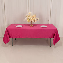 Fuchsia Seamless Lamour Satin Rectangle Tablecloth - 60x102inch