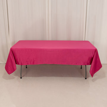 <h3 style="margin-left:0px;"><strong>Elegant Fuchsia</strong> <strong>Seamless Lamour Satin Rectangle Tablecloth</strong>