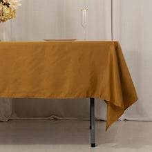 Gold Seamless Lamour Satin Rectangle Tablecloth - 60x102inch