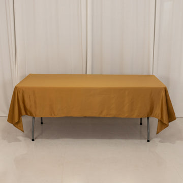 <h3 style="margin-left:0px;"><strong>Elegant Gold</strong> <strong>Seamless Lamour Satin Rectangle Tablecloth</strong>