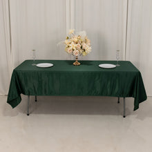 Hunter Emerald Green Seamless Lamour Satin Rectangle Tablecloth - 60x102inch