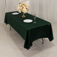 Hunter Emerald Green Seamless Lamour Satin Rectangle Tablecloth - 60x102inch