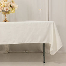 Ivory Seamless Lamour Satin Rectangle Tablecloth - 60x102inch