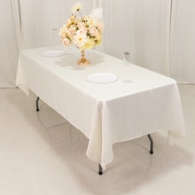 Ivory Seamless Lamour Satin Rectangle Tablecloth - 60x102inch