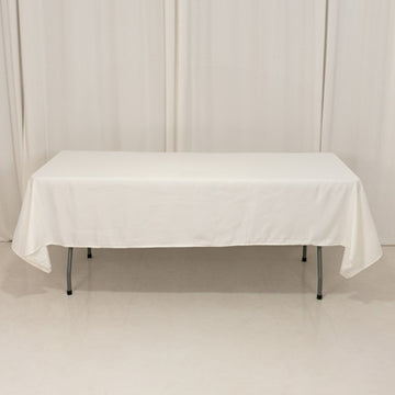 <h3 style="margin-left:0px;"><strong>Elegant Ivory</strong> <strong>Seamless Lamour Satin Rectangle Tablecloth</strong>