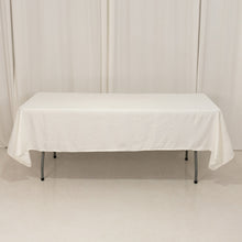 Ivory Seamless Lamour Satin Rectangle Tablecloth - 60x102inch