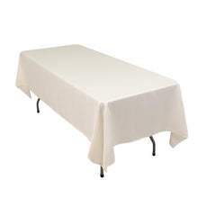 Ivory Seamless Lamour Satin Rectangle Tablecloth - 60x102inch