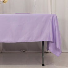 Lavender Lilac Seamless Lamour Satin Rectangle Tablecloth - 60x102inch