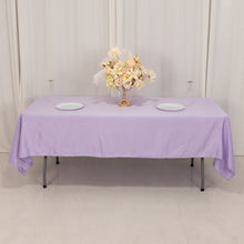 Lavender Lilac Seamless Lamour Satin Rectangle Tablecloth - 60x102inch