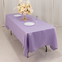 Lavender Lilac Seamless Lamour Satin Rectangle Tablecloth - 60x102inch