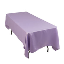 Lavender Lilac Seamless Lamour Satin Rectangle Tablecloth - 60x102inch