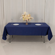 Navy Blue Seamless Lamour Satin Rectangle Tablecloth - 60x102inch