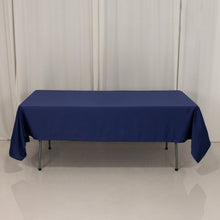 Navy Blue Seamless Lamour Satin Rectangle Tablecloth - 60x102inch