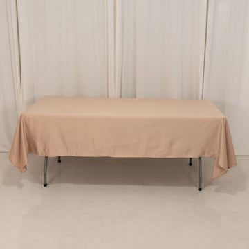 <h3 style="margin-left:0px;"><strong>Elegant Nude</strong> <strong>Seamless Lamour Satin Rectangle Tablecloth</strong>