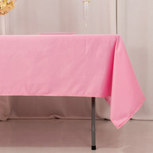 Pink Seamless Lamour Satin Rectangle Tablecloth - 60x102inch