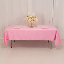 Pink Seamless Lamour Satin Rectangle Tablecloth - 60x102inch