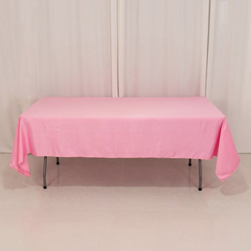 <h3 style="margin-left:0px;"><strong>Elegant Pink</strong> <strong>Seamless Lamour Satin Rectangle Tablecloth</strong>