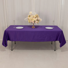 Purple Seamless Lamour Satin Rectangle Tablecloth - 60x102inch