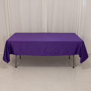 <h3 style="margin-left:0px;"><strong>Elegant Purple</strong> <strong>Seamless Lamour Satin Rectangle Tablecloth</strong>