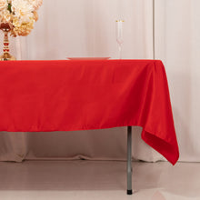 Red Seamless Lamour Satin Rectangle Tablecloth - 60x102inch