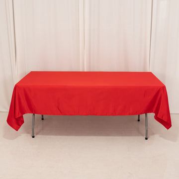 <h3 style="margin-left:0px;"><strong>Elegant Red</strong> <strong>Seamless Lamour Satin Rectangle Tablecloth</strong>