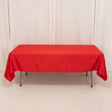 Red Seamless Lamour Satin Rectangle Tablecloth - 60x102inch