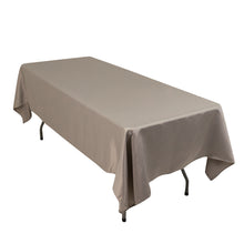 Silver Seamless Lamour Satin Rectangle Tablecloth - 60x102inch