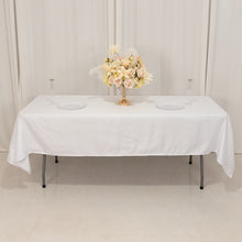 White Seamless Lamour Satin Rectangle Tablecloth - 60x102inch