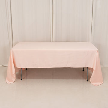 <h3 style="margin-left:0px;"><strong>Elegant Blush Seamless Lamour Satin Rectangle Tablecloth</strong>