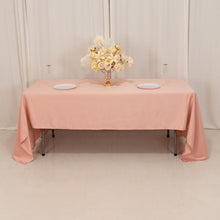 Dusty Rose Seamless Lamour Satin Rectangle Tablecloth - 60x126inch