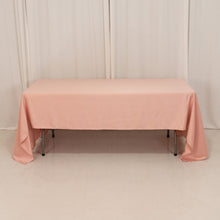 Dusty Rose Seamless Lamour Satin Rectangle Tablecloth - 60x126inch