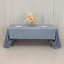 Dusty Blue Seamless Lamour Satin Rectangle Tablecloth - 60x126inch