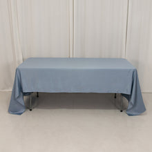 Dusty Blue Seamless Lamour Satin Rectangle Tablecloth - 60x126inch