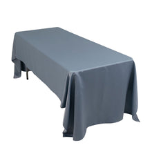 Dusty Blue Seamless Lamour Satin Rectangle Tablecloth - 60x126inch