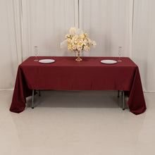 Burgundy Seamless Lamour Satin Rectangle Tablecloth - 60x126inch