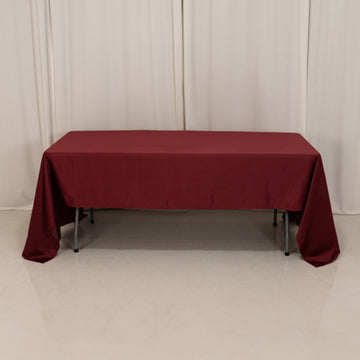 <h3 style="margin-left:0px;"><strong>Elegant Burgundy Seamless Lamour Satin Rectangle Tablecloth</strong>