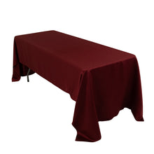 Burgundy Seamless Lamour Satin Rectangle Tablecloth - 60x126inch