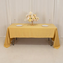 Champagne Seamless Lamour Satin Rectangle Tablecloth - 60x126inch