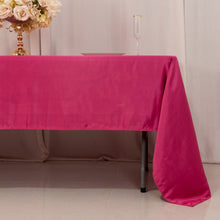 Fuchsia Hot Pink Seamless Lamour Satin Rectangle Tablecloth - 60x126inch