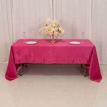 Fuchsia Hot Pink Seamless Lamour Satin Rectangle Tablecloth - 60x126inch